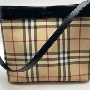 Burberry Checkered Beige and Black Shoulder Bag with original dust cover Italy